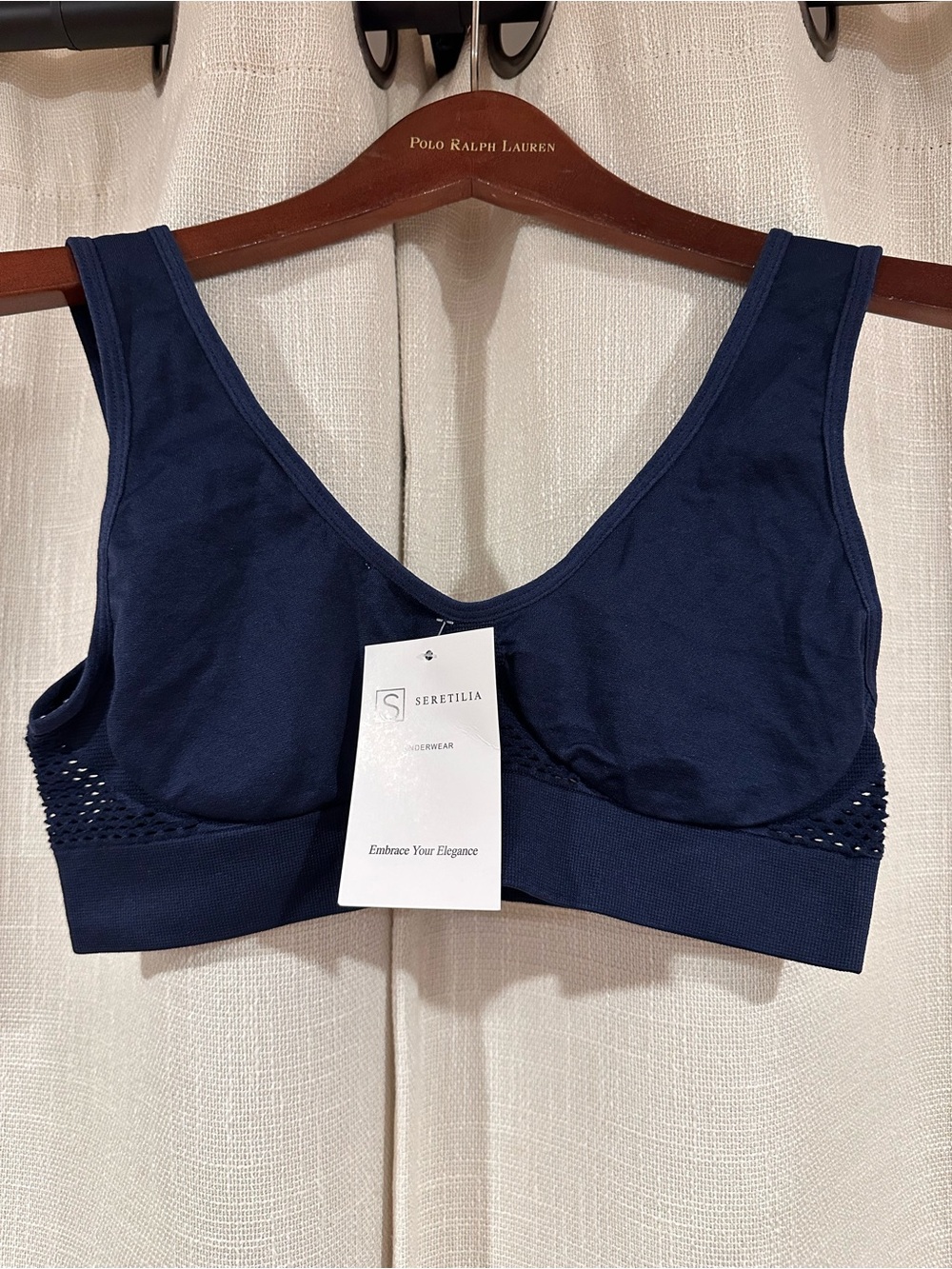 Navy Soft Support Wireless Bra
